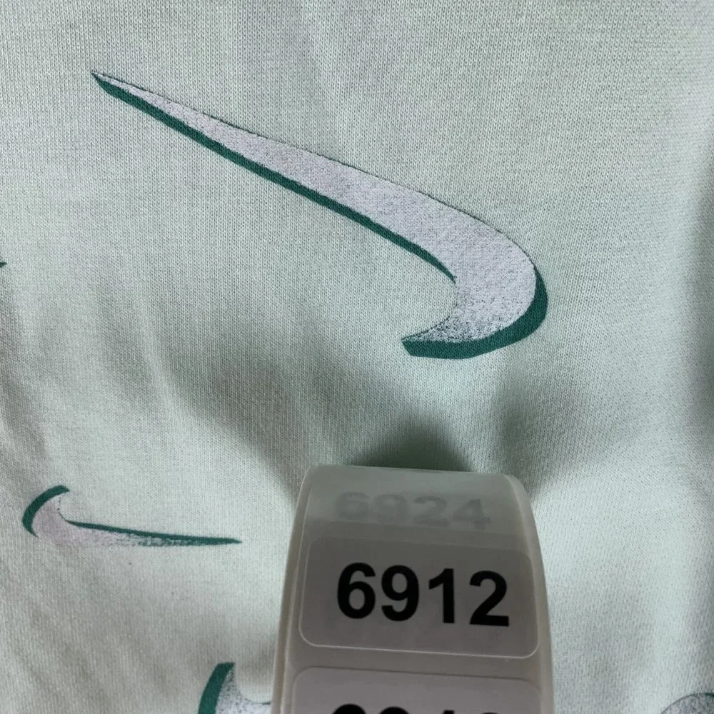 Nike Tank Top Girls XL Green Terry Printed Cotton Slim Fit‎ Round Pullover 6912